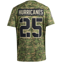 #25 Miami Hurricanes adidas Honor & Support Premier Strategy Jersey - Camo