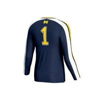 Michigan Wolverines GameDay Greats #1 Lightweight Volleyball Fashion Jersey - Navy