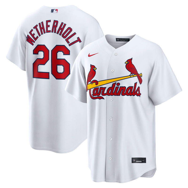 St. Louis Cardinals JJ Wetherholt Nike White Home Replica Jersey