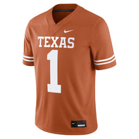 #1 Texas Longhorns Nike Game Jersey - Texas Orange