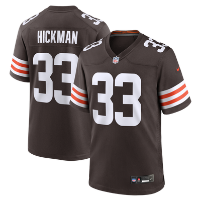 Cleveland Browns Ronnie Hickman Nike Brown Team Game Jersey