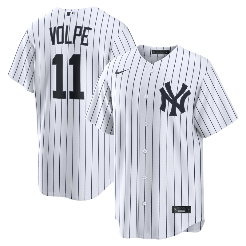 New York Yankees Anthony Volpe Nike White Home Replica Jersey