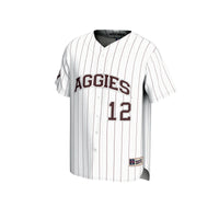 Texas A&M Aggies GameDay Greats Adult Lightweight Baseball Jersey - White