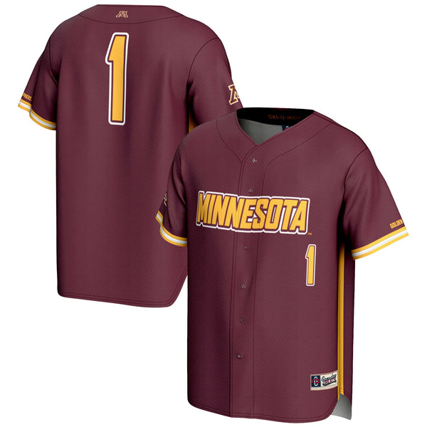 #1 Minnesota Golden Gophers GameDay Greats Lightweight Baseball Jersey - Maroon