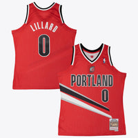 Portland Trail Blazers Mitchell & Ness Damian Lillard 2012 Alternate Jersey - University Red
