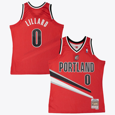Portland Trail Blazers Mitchell & Ness Damian Lillard 2012 Alternate Jersey - University Red