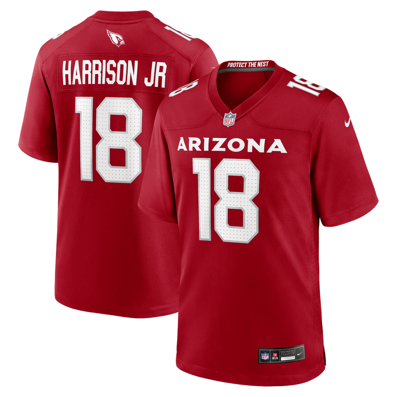 Arizona Cardinals Marvin Harrison Jr. Nike Cardinal Player Game Jersey