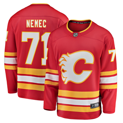 Calgary Flames Simon Nemec Fanatics Red Home Breakaway Jersey