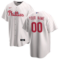 Philadelphia Phillies Nike White Home Replica Custom Jersey