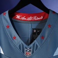 New England Patriots Hunter Henry Nike Storm Blue 2025 Rivalries Collection Stitched Limited Jersey