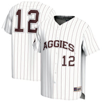 Texas A&M Aggies GameDay Greats Adult Lightweight Baseball Jersey - White