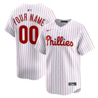 Philadelphia Phillies Nike White Home Limited Custom Jersey
