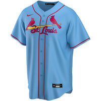 St. Louis Cardinals Nike Light Blue Alternate Replica Custom Jersey