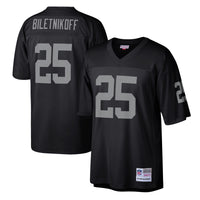Las Vegas Raiders Fred Biletnikoff Mitchell & Ness Black Legacy Replica Jersey