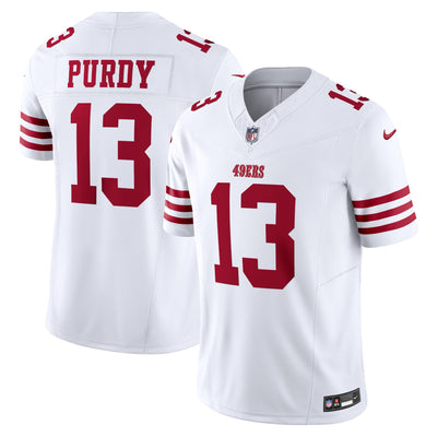 San Francisco 49ers Brock Purdy Nike White Vapor F.U.S.E. Limited Jersey