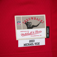 Atlanta Falcons Michael Vick Mitchell & Ness Red 2003 Legacy Replica Jersey