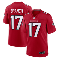 Atlanta Falcons Zachariah Branch Nike Red Team Game Jersey