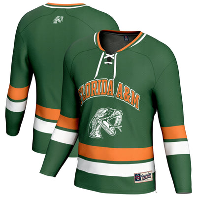 Florida A&M Rattlers GameDay Greats Spirit Hockey Jersey - Green