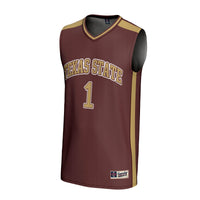 #1 Texas State Bobcats GameDay Greats Lightweight Basketball Fashion Jersey - Maroon