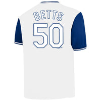 Los Angeles Dodgers Mookie Betts Profile White Big & Tall Name & Number Jersey