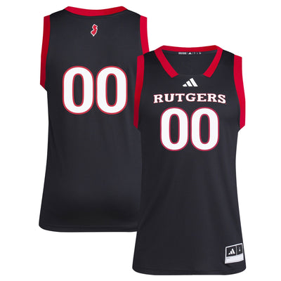 adidas #1 Black Rutgers Scarlet Knights Replica Swingman Jersey