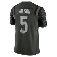 New York Jets Garrett Wilson Nike Gotham Green 2025 Rivalries Collection Stitched Limited Jersey