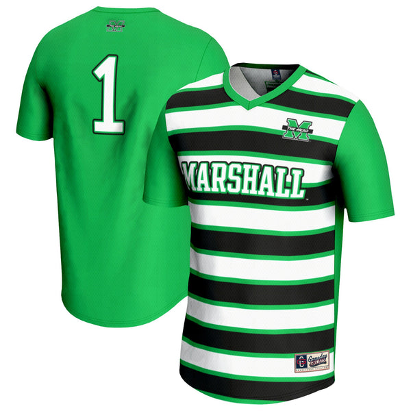 #1 Marshall Thundering Herd GameDay Greats Lightweight Soccer Fashion Jersey - Kelly Green