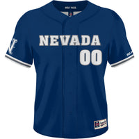 Nevada Wolf Pack GameDay Greats Lightweight Collegiate Baseball NIL Pick-A-Player Fashion Jersey - Navy