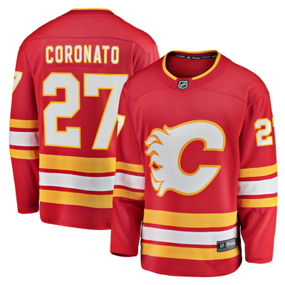 Calgary Flames Matt Coronato Fanatics Red Home Breakaway Jersey