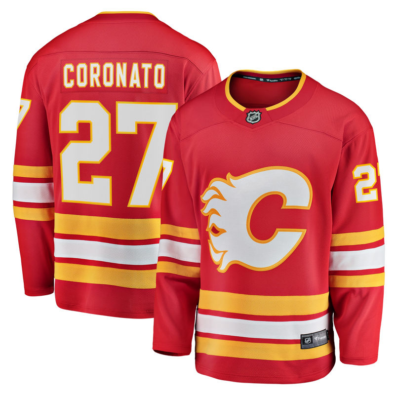 Calgary Flames Matt Coronato Fanatics Red Home Breakaway Jersey