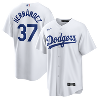 Los Angeles Dodgers Teoscar Hernández Nike White Home Replica Jersey