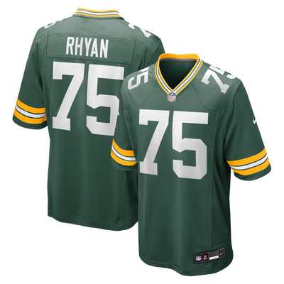 Green Bay Packers Sean Rhyan Nike Green Game Player Jersey