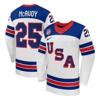 Charlie McAvoy Nike White US Hockey 2026 Away Replica Jersey