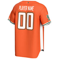 Miami Hurricanes GameDay Greats NIL Pick-A-Player Lightweight Baseball Jersey - Orange
