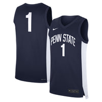 Nike #1 Navy Penn State Nittany Lions Road Replica Jersey