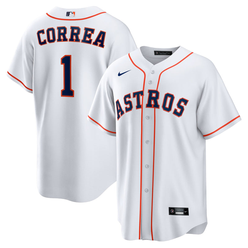 Houston Astros Carlos Correa Nike White Home Replica Jersey