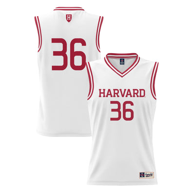 #36 Harvard Crimson GameDay Greats Lightweight Basketball Jersey - White