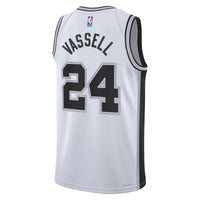 San Antonio Spurs Nike Association Edition Swingman Jersey - White - Devin Vassell