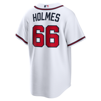 Atlanta Braves Grant Holmes Nike White Home Replica Jersey