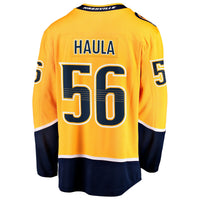 Nashville Predators Erik Haula Fanatics Gold Home Breakaway Jersey