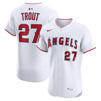 Los Angeles Angels Mike Trout Nike White Home Elite Player Jersey