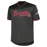 Atlanta Braves Profile Charcoal Big & Tall Pop Fashion Jersey