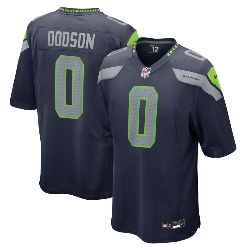 Seattle Seahawks Tyrel Dodson Nike College Navy Game Jersey