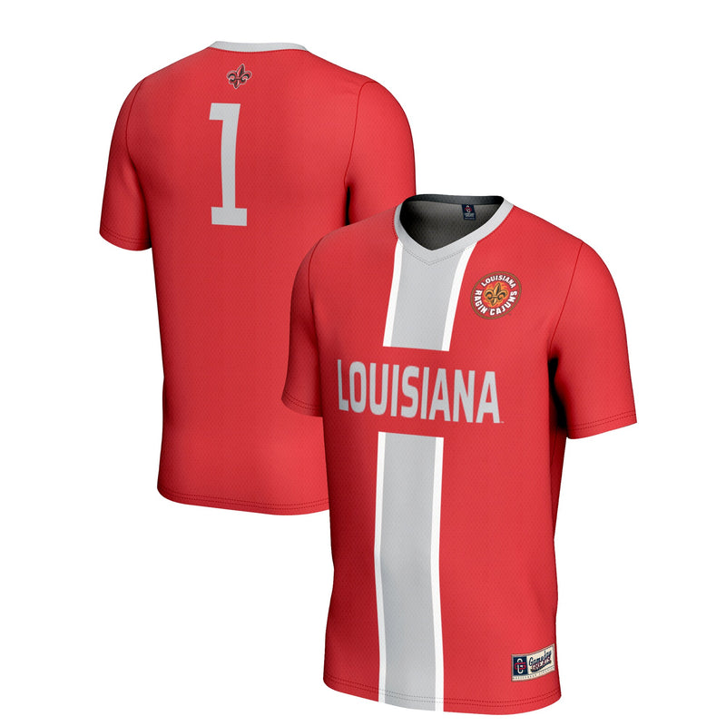 #1 Louisiana Ragin' Cajuns GameDay Greats Lightweight Soccer Jersey - Cardinal