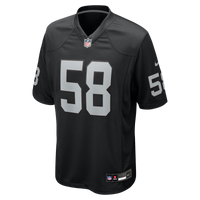 Las Vegas Raiders Jackson Powers-Johnson Nike Black Team Game Jersey