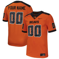 Oregon State Beavers Nike Custom Football Game Jersey - Orange