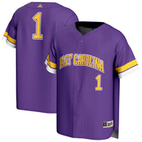 #1 ECU Pirates GameDay Greats Lightweight Collegiate Baseball Fashion Jersey - Purple