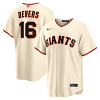 San Francisco Giants Rafael Devers Nike Cream Home Replica Jersey