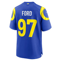 Los Angeles Rams Poona Ford Nike Royal Game Jersey