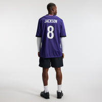 Baltimore Ravens Lamar Jackson Nike Purple Team Game Jersey